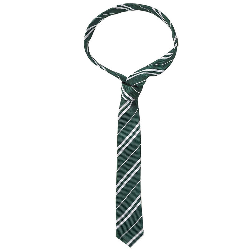Funnlot Halloween Cosplay Tie Costume Accessory Green Necktie Tie for Pretend Party Dress Up Costume Hand-Made Necktie (Green) - Image 1